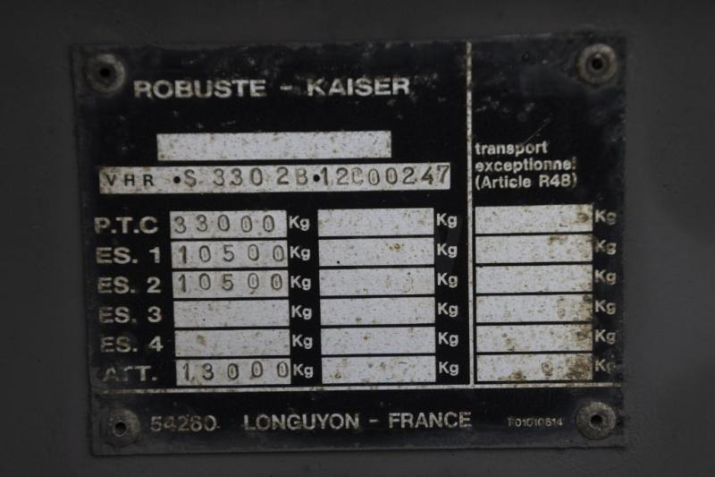 ROBUSTE-KAISER S3302-2XLAMES/BLAD/SPRING - 덤프 세미 트레일러 : 사진 5 ROBUSTE-KAISER S3302-2XLAMES/BLAD/SPRING - 덤프 세미 트레일러 : 사진 5