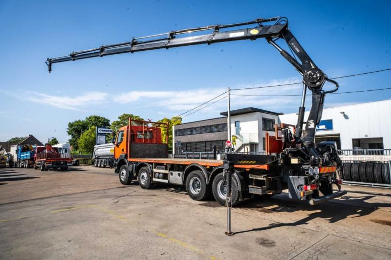 Renault KERAX 430 DXI+ HIAB 16 T/m + 5 EXT - 드롭사이드/ 플랫베드 트럭, 크레인 트럭 : 사진 3 Renault KERAX 430 DXI+ HIAB 16 T/m + 5 EXT - 드롭사이드/ 플랫베드 트럭, 크레인 트럭 : 사진 3
