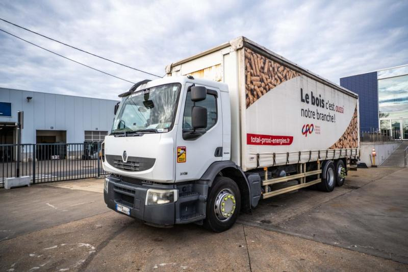 Renault PREMIUM 310 6X2 + Palfinger 2.5T - 커튼사이더 트럭 : 사진 1 Renault PREMIUM 310 6X2 + Palfinger 2.5T - 커튼사이더 트럭 : 사진 1