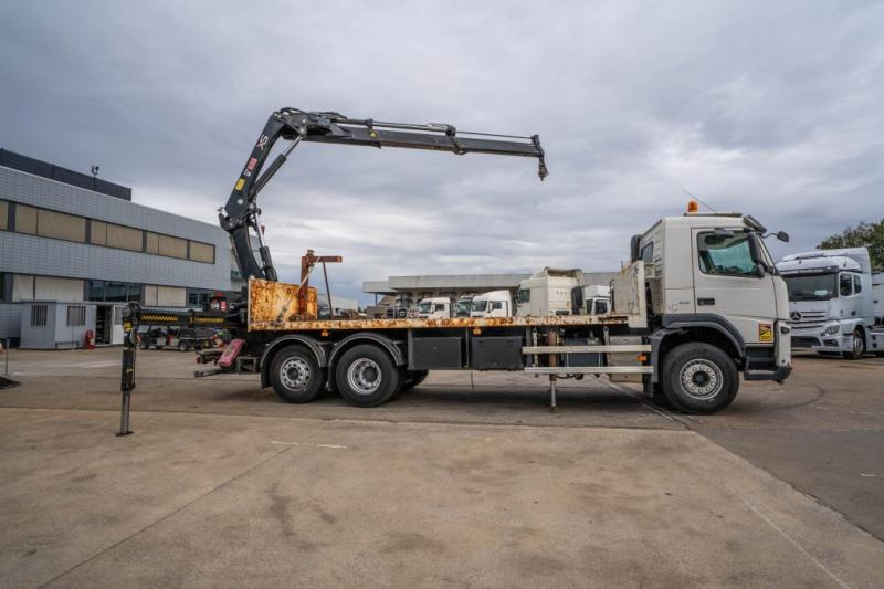 Volvo FM 410 DXI -6X2+HIAB 24 T/m/2x - 드롭사이드/ 플랫베드 트럭, 크레인 트럭 : 사진 3 Volvo FM 410 DXI -6X2+HIAB 24 T/m/2x - 드롭사이드/ 플랫베드 트럭, 크레인 트럭 : 사진 3