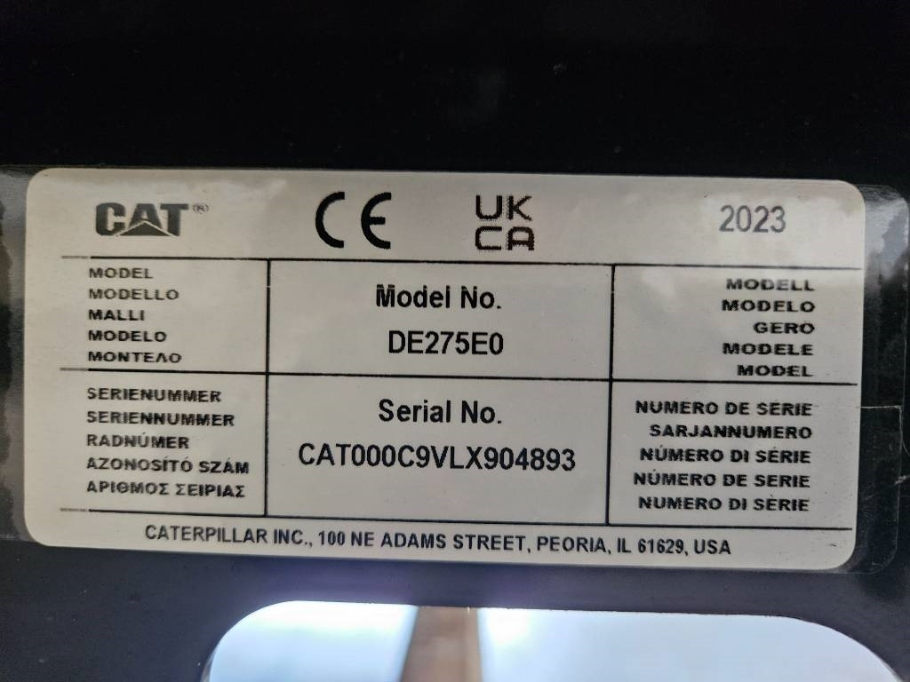 신규 발전기 세트 CAT DE275E0 - C9 - 275 kVA Generator - DPX-18020 : 사진 14