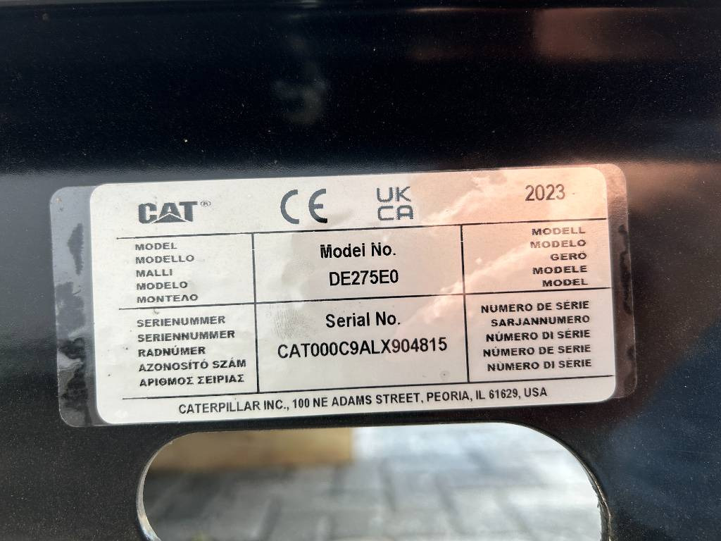 신규 발전기 세트 CAT DE275E0 - C9 - 275 kVA Generator - DPX-18020 : 사진 18
