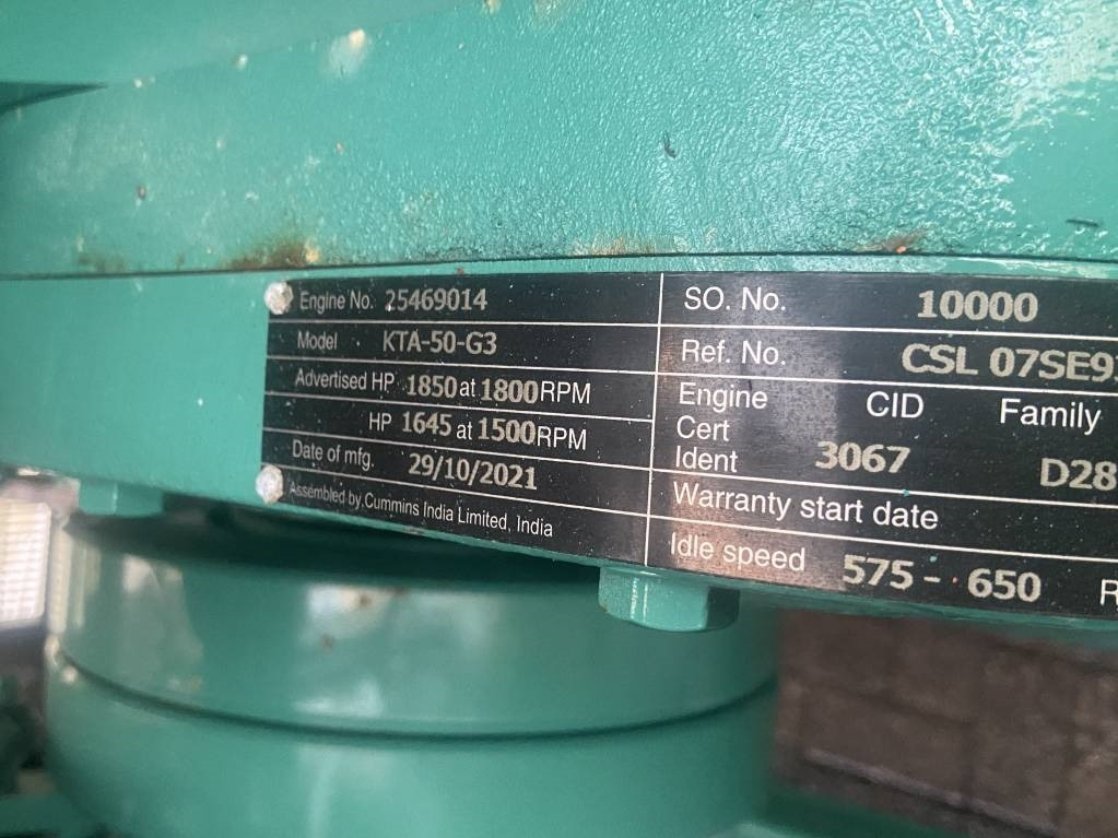 Cummins C1400D5 - 1.400 kVA Generator - DPX-18532-O - 발전기 세트 : 사진 4 Cummins C1400D5 - 1.400 kVA Generator - DPX-18532-O - 발전기 세트 : 사진 4