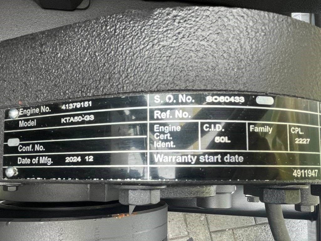 신규 발전기 세트 Cummins KTA50-G3 - 1.375 kVA Generator - DPX-18818-O : 사진 9 신규 발전기 세트 Cummins KTA50-G3 - 1.375 kVA Generator - DPX-18818-O : 사진 9