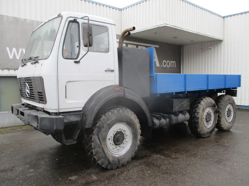Mercedes-Benz FAP 2026 , V8 , 6x6 , ZF Manual , Spring suspension , Ex - 드롭사이드/ 플랫베드 트럭 : 사진 1 Mercedes-Benz FAP 2026 , V8 , 6x6 , ZF Manual , Spring suspension , Ex - 드롭사이드/ 플랫베드 트럭 : 사진 1