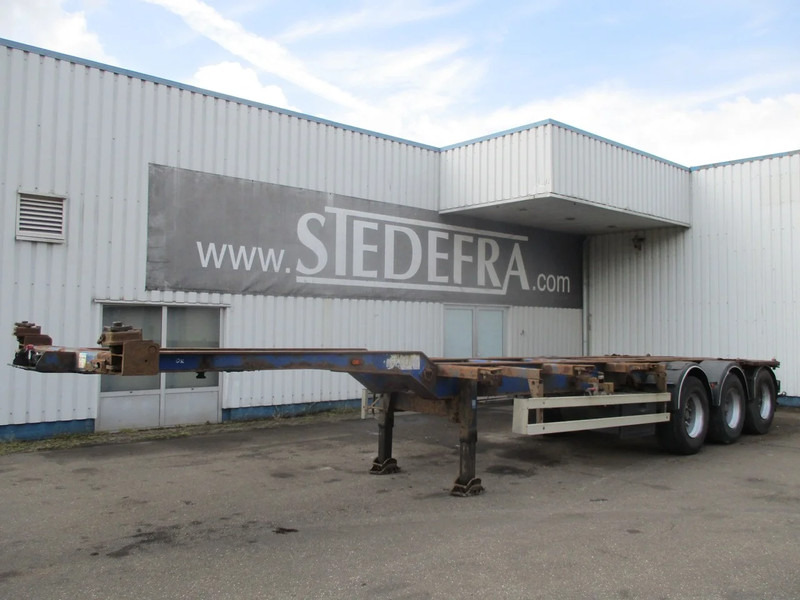 Wielton NS34P , Container trailer , 3 ROR axles , drum brakes , air suspension - 컨테이너 운반 장치/ 스와프 보디 세미 트레일러 : 사진 1 Wielton NS34P , Container trailer , 3 ROR axles , drum brakes , air suspension - 컨테이너 운반 장치/ 스와프 보디 세미 트레일러 : 사진 1