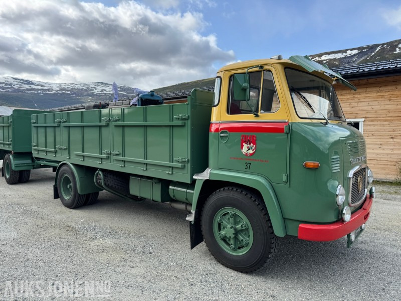 1966 Scania LBS 76 komplett sett med bil og henger selges fra bilmuseum. - 드롭사이드/ 플랫베드 트럭 : 사진 4 1966 Scania LBS 76 komplett sett med bil og henger selges fra bilmuseum. - 드롭사이드/ 플랫베드 트럭 : 사진 4
