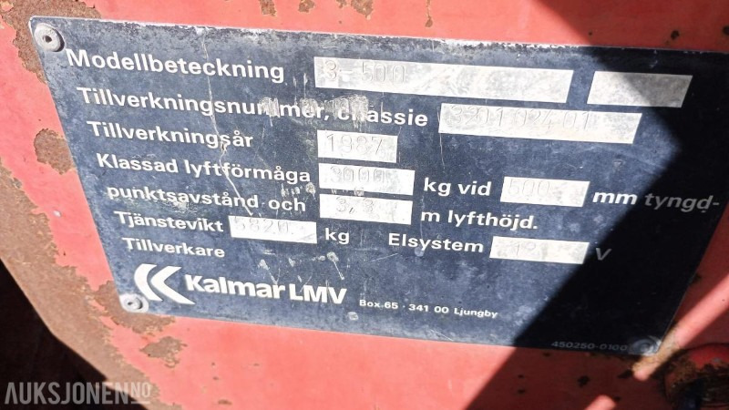 1987 Kalmar Kalmar Truck 3-500 - 자재 취급 장비 : 사진 4 1987 Kalmar Kalmar Truck 3-500 - 자재 취급 장비 : 사진 4
