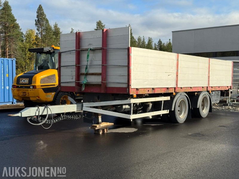 1997 Damm 2DBC20 - Egenvekt 3950kg - 2-akslet - Lastebilhenger - Nedleggbare karmer - 트레일러 : 사진 1 1997 Damm 2DBC20 - Egenvekt 3950kg - 2-akslet - Lastebilhenger - Nedleggbare karmer - 트레일러 : 사진 1