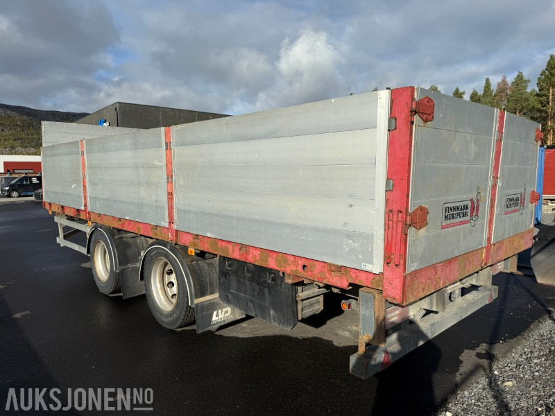1997 Damm 2DBC20 - Egenvekt 3950kg - 2-akslet - Lastebilhenger - Nedleggbare karmer - 트레일러 : 사진 5 1997 Damm 2DBC20 - Egenvekt 3950kg - 2-akslet - Lastebilhenger - Nedleggbare karmer - 트레일러 : 사진 5