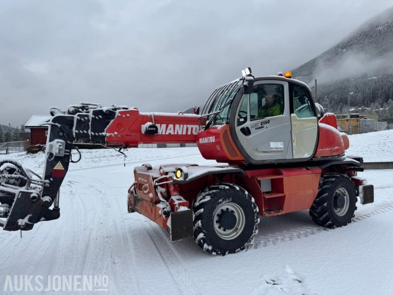 2008 Manitou MRT2150 teleskopslaster. Rundtsvingende med jibb, vinsj og mannskapskurv - 텔레스코픽 핸들러 : 사진 1 2008 Manitou MRT2150 teleskopslaster. Rundtsvingende med jibb, vinsj og mannskapskurv - 텔레스코픽 핸들러 : 사진 1