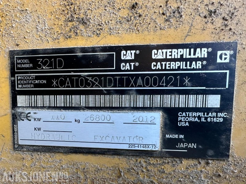 2012 CAT 321DLCR GRAVEMASKIN MED ROTORTILT- 11356 TIMER - NYLIG SERTIFISERT MARS 2025 - 굴착기 : 사진 5 2012 CAT 321DLCR GRAVEMASKIN MED ROTORTILT- 11356 TIMER - NYLIG SERTIFISERT MARS 2025 - 굴착기 : 사진 5