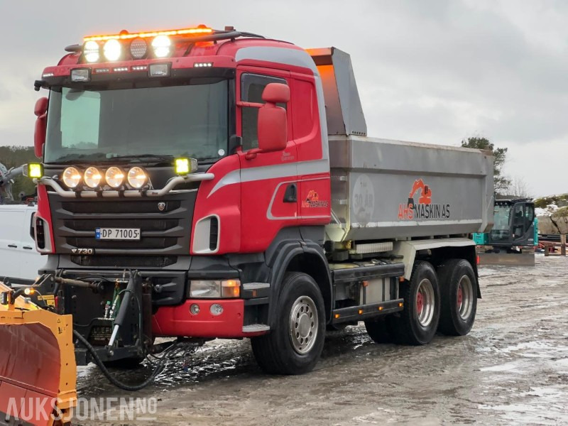 2012 Scania R 730 6x4 - Brøyterigget tippbil - 덤프트럭 : 사진 1 2012 Scania R 730 6x4 - Brøyterigget tippbil - 덤프트럭 : 사진 1