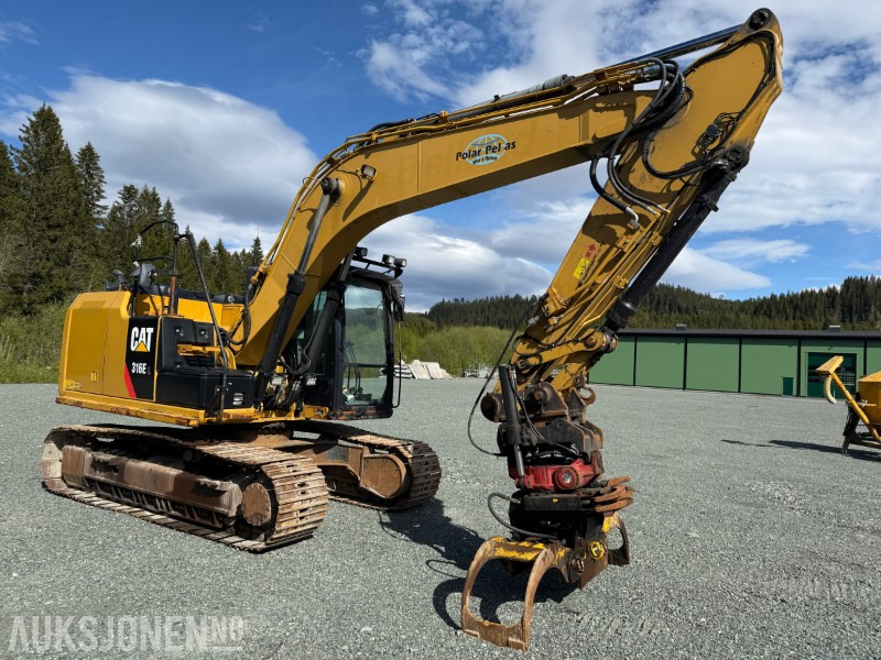 2013 Caterpillar 316E beltegraver – 2013-modell med rotortilt og sorteringsklo - 굴착기 : 사진 2 2013 Caterpillar 316E beltegraver – 2013-modell med rotortilt og sorteringsklo - 굴착기 : 사진 2