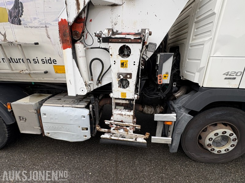 2014 Volvo FM420 EURO 6 sidelaster / komprimatorbil / renovasjonsbil - EU godkjent til 31.08.2026 - 쓰레기차 : 사진 5 2014 Volvo FM420 EURO 6 sidelaster / komprimatorbil / renovasjonsbil - EU godkjent til 31.08.2026 - 쓰레기차 : 사진 5