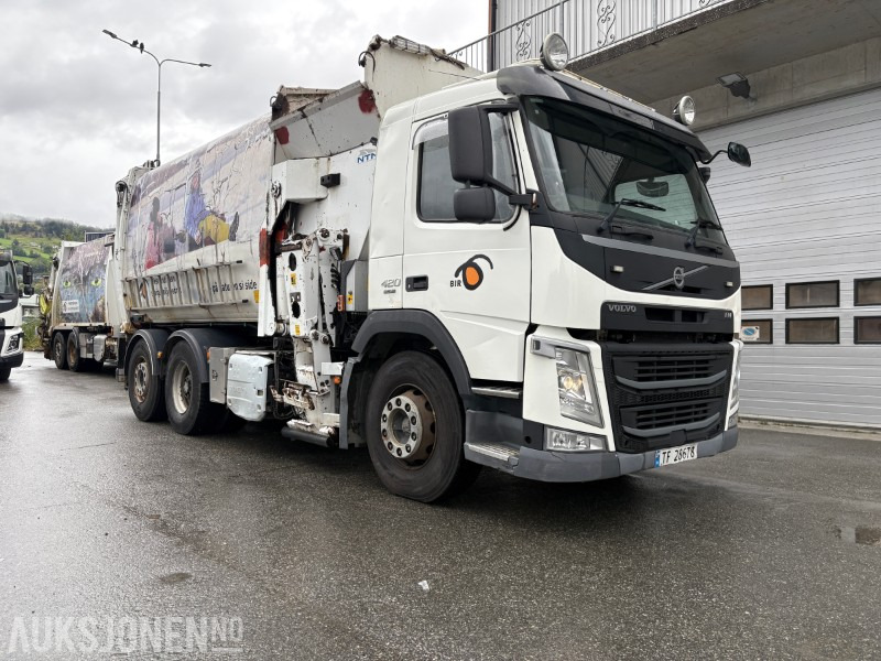 2014 Volvo FM420 EURO 6 sidelaster / komprimatorbil / renovasjonsbil - EU godkjent til 31.08.2026 - 쓰레기차 : 사진 2 2014 Volvo FM420 EURO 6 sidelaster / komprimatorbil / renovasjonsbil - EU godkjent til 31.08.2026 - 쓰레기차 : 사진 2
