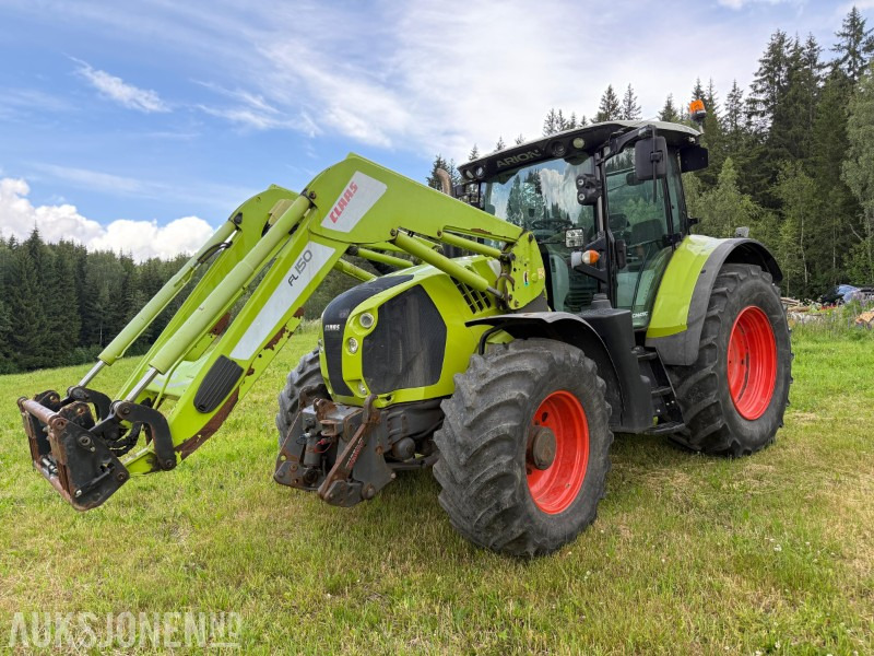 2016 Claas Arion 650 med frontlaster, lysrigg, 2-seter, 50 Km/t, stor service - 장궤형 트랙터 : 사진 1 2016 Claas Arion 650 med frontlaster, lysrigg, 2-seter, 50 Km/t, stor service - 장궤형 트랙터 : 사진 1