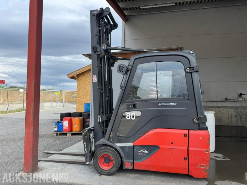 2017 Linde E18 motvektstruck, løftehøyde 6515, løftekapasitet 1800 kg - 자재 취급 장비 : 사진 2 2017 Linde E18 motvektstruck, løftehøyde 6515, løftekapasitet 1800 kg - 자재 취급 장비 : 사진 2