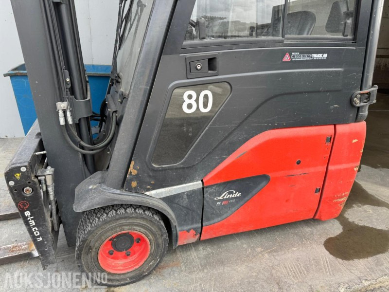 2017 Linde E18 motvektstruck, løftehøyde 6515, løftekapasitet 1800 kg - 자재 취급 장비 : 사진 3 2017 Linde E18 motvektstruck, løftehøyde 6515, løftekapasitet 1800 kg - 자재 취급 장비 : 사진 3