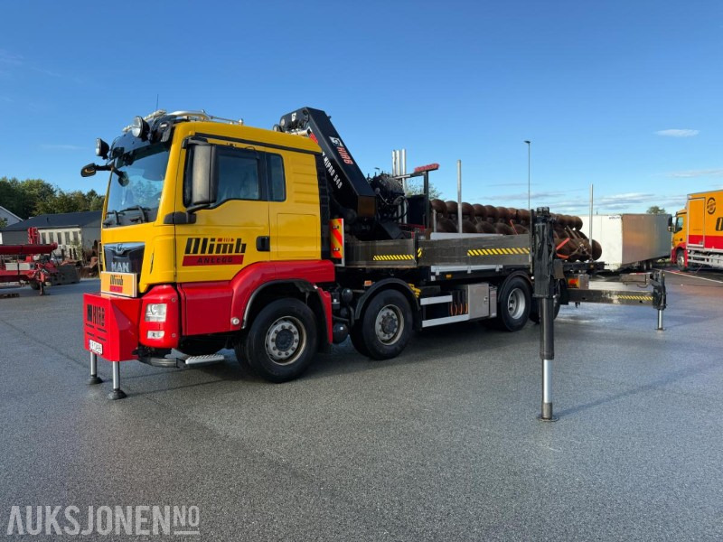 2017 MAN TGS 35.500 KRANBIL M/HIAB X-HIPRO 548 KRAN 8X4 HYDRODRIVE SERVICEHISTORIKK LAV KM. - 크레인 트럭 : 사진 1 2017 MAN TGS 35.500 KRANBIL M/HIAB X-HIPRO 548 KRAN 8X4 HYDRODRIVE SERVICEHISTORIKK LAV KM. - 크레인 트럭 : 사진 1