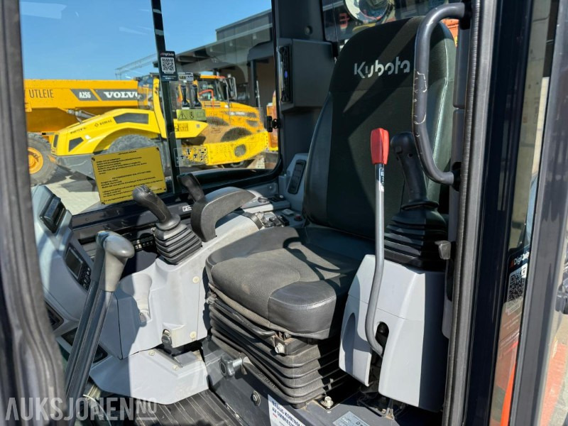 굴착기 2018 Kubota U55-4 BELTEGRAVER ENGCON TILTROTATOR 2 SKUFFER SERVICEHISTORIKK SENTRALSMØRING : 사진 19