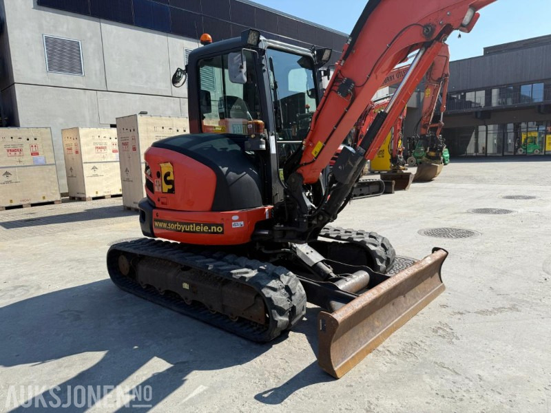 굴착기 2018 Kubota U55-4 BELTEGRAVER ENGCON TILTROTATOR 2 SKUFFER SERVICEHISTORIKK SENTRALSMØRING : 사진 11