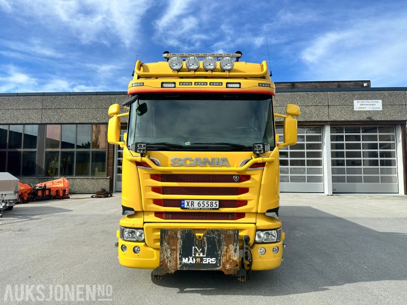 2018 Scania R-730 8x4 krokbil - OPPTREKT - BRØYTERIGGET - 후크 리프트 트럭 : 사진 2 2018 Scania R-730 8x4 krokbil - OPPTREKT - BRØYTERIGGET - 후크 리프트 트럭 : 사진 2