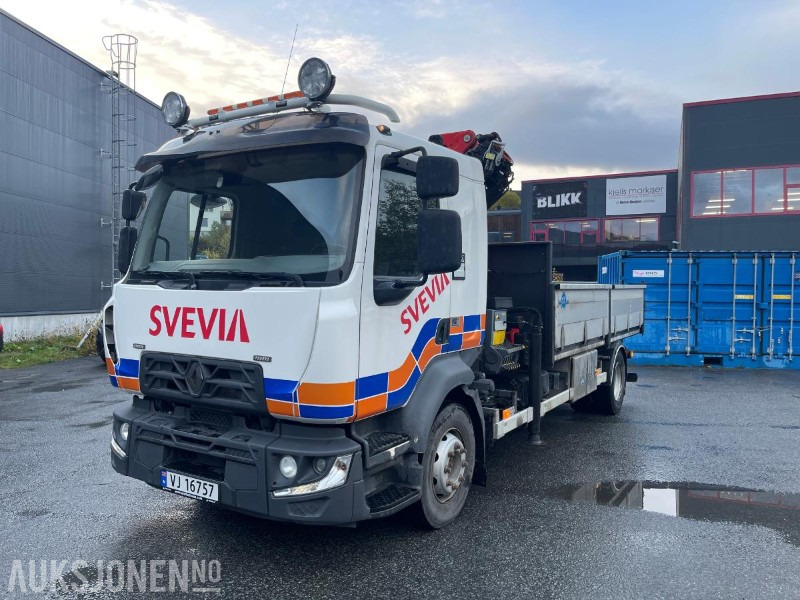 2019 Renault D 4X2 Kranbil med tipp - nedfellbare karmer - Kun 66975 Km - 크레인 트럭 : 사진 1 2019 Renault D 4X2 Kranbil med tipp - nedfellbare karmer - Kun 66975 Km - 크레인 트럭 : 사진 1