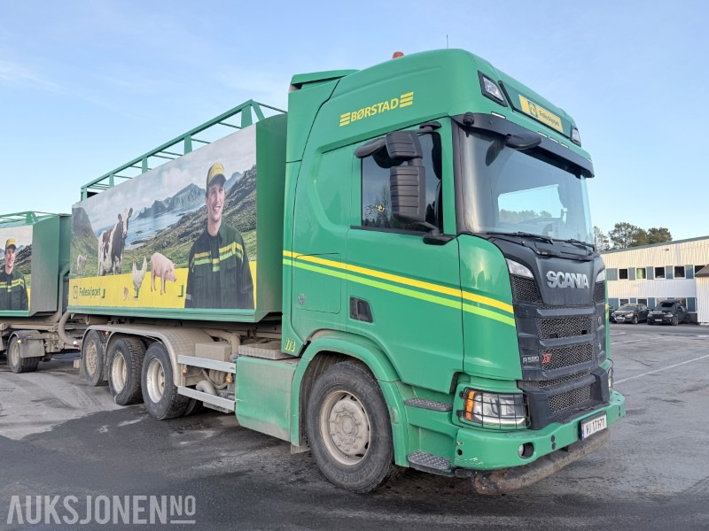 2019 Scania R 580 8x4 tridem krokløft - VDL 24t krok - 후크 리프트 트럭 : 사진 3 2019 Scania R 580 8x4 tridem krokløft - VDL 24t krok - 후크 리프트 트럭 : 사진 3