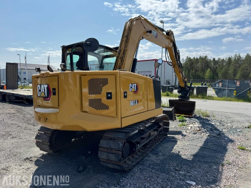 2021 Cat 307.5 gravemaskin med tiltrotator og sentralsmøring / 2 stk skuffer / årskontrollert - 굴착기 : 사진 5 2021 Cat 307.5 gravemaskin med tiltrotator og sentralsmøring / 2 stk skuffer / årskontrollert - 굴착기 : 사진 5