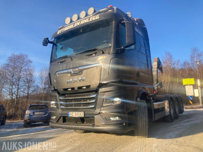 2021 MAN TGX krokbil med dumperkasse og kranflak. 8X4 EURO 6 - 후크 리프트 트럭 : 사진 4 2021 MAN TGX krokbil med dumperkasse og kranflak. 8X4 EURO 6 - 후크 리프트 트럭 : 사진 4