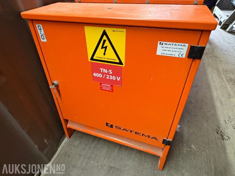 2022 Byggestrømskap Satema 63A 400/230V - 3 stk - 건설장비 : 사진 2 2022 Byggestrømskap Satema 63A 400/230V - 3 stk - 건설장비 : 사진 2