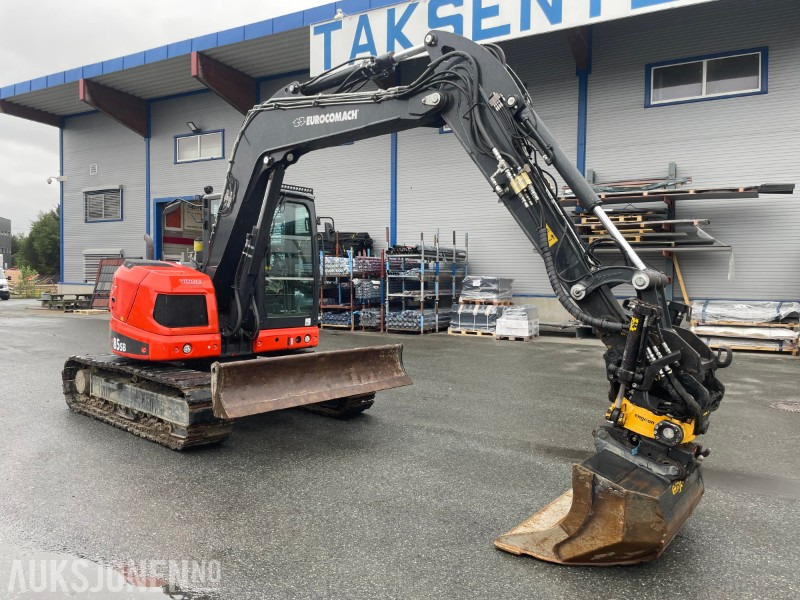 2022 Eurocomach 85SB. Engcon tilt, sentralsmøring, to skuffer, - 굴착기 : 사진 4 2022 Eurocomach 85SB. Engcon tilt, sentralsmøring, to skuffer, - 굴착기 : 사진 4