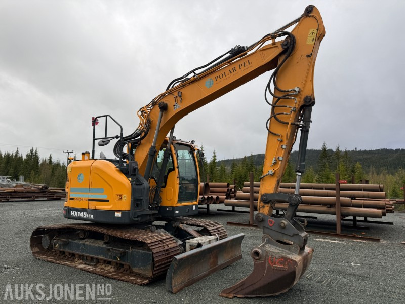 2022 Hyundai HX145LCR beltegraver m/ Steelwrist X20 tiltrotator og pusseskuff - 굴착기 : 사진 2 2022 Hyundai HX145LCR beltegraver m/ Steelwrist X20 tiltrotator og pusseskuff - 굴착기 : 사진 2
