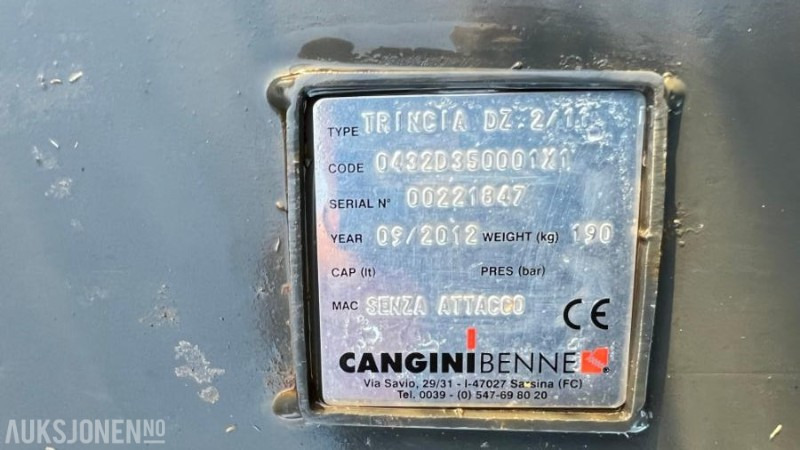 2023 Cangini T 100 Beitepusser UBRUKT s50/s40 - 농업용 기계 : 사진 2 2023 Cangini T 100 Beitepusser UBRUKT s50/s40 - 농업용 기계 : 사진 2