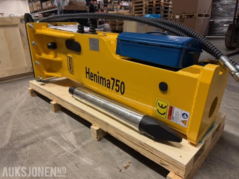 NY HENIMA PIGGHAMMER TIL 6-9 TONNS GRAVEMASKIN S50 M/GARANTI - 유압 해머 건설기계 용 : 사진 5 NY HENIMA PIGGHAMMER TIL 6-9 TONNS GRAVEMASKIN S50 M/GARANTI - 유압 해머 건설기계 용 : 사진 5