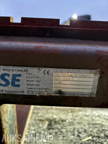 Pallegafler S60 - 부착물 건설기계 용 : 사진 2 Pallegafler S60 - 부착물 건설기계 용 : 사진 2