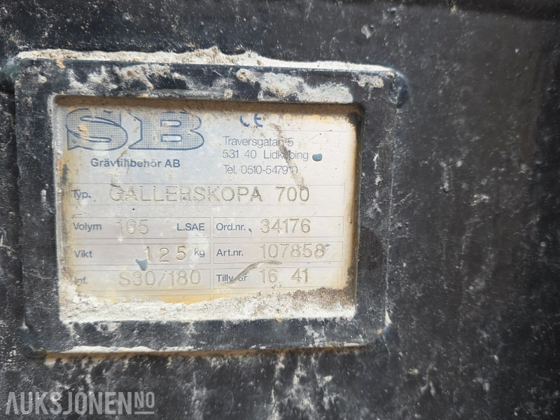 SB Sorteringsskuff 700 S30 - 건설장비 : 사진 5 SB Sorteringsskuff 700 S30 - 건설장비 : 사진 5