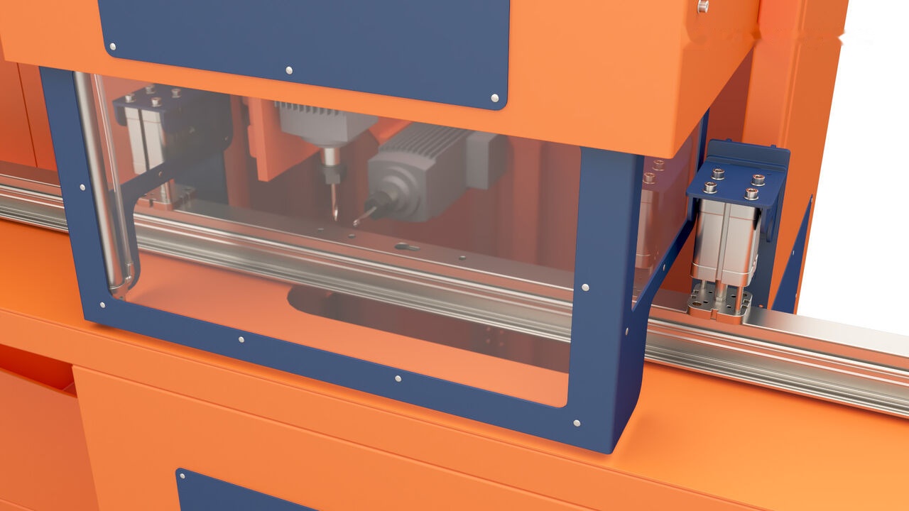 Wise Service Center for automatic milling of aluminum profiles WS710 - 기계 공구 : 사진 3 Wise Service Center for automatic milling of aluminum profiles WS710 - 기계 공구 : 사진 3