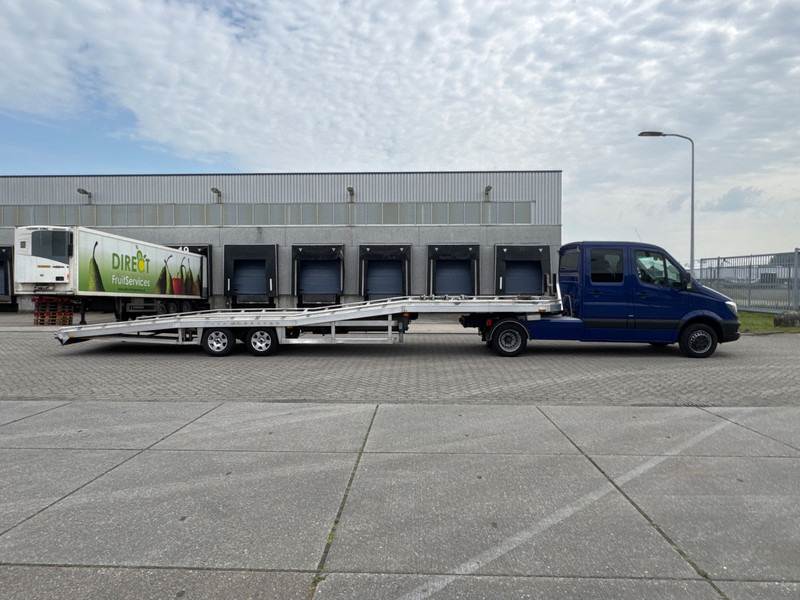 트랙터 유닛 Mercedes-Benz Sprinter 519cdi 3.0 Bluetec BE Combi Tijhof DC V6 Dubbele Cabine Tijhof trailer Airco Cruise Control : 사진 9