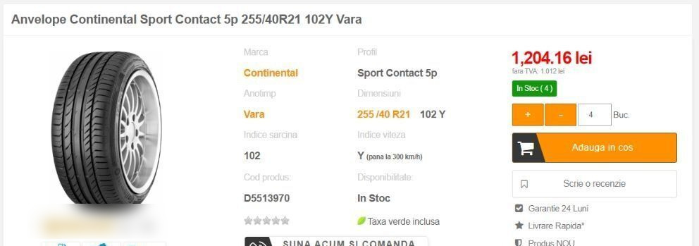 Anvelope Continental NOI ContisportContact 255 / 40 ZR 21 - 타이어 차량 용 : 사진 3 Anvelope Continental NOI ContisportContact 255 / 40 ZR 21 - 타이어 차량 용 : 사진 3