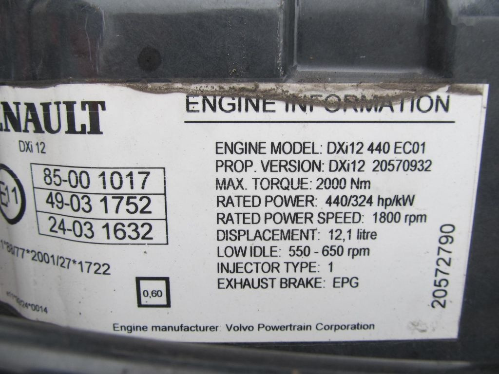 Renault Magnum DXI12 - 엔진 트럭 용 : 사진 4 Renault Magnum DXI12 - 엔진 트럭 용 : 사진 4
