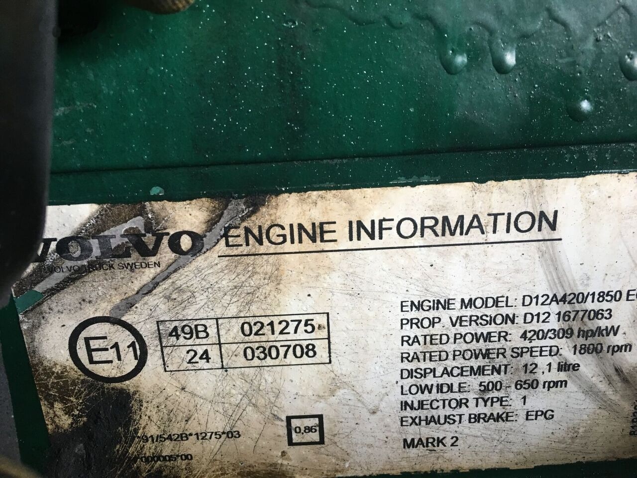 Volvo D12A Volvo - 엔진 버스 용 : 사진 4 Volvo D12A Volvo - 엔진 버스 용 : 사진 4