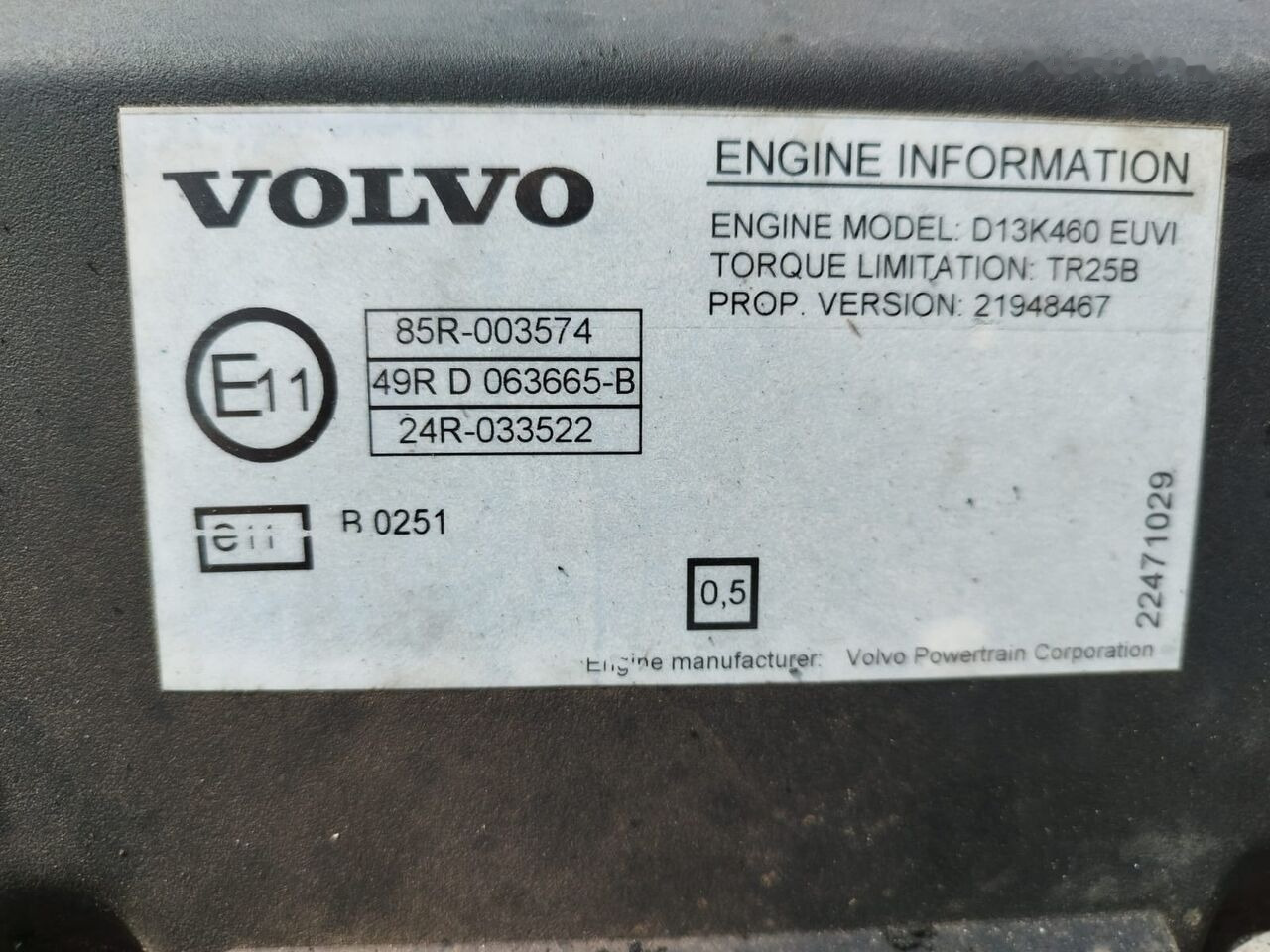 Volvo D13K460 EUVI Volvo FM, FH, FMX - 엔진 트럭 용 : 사진 4 Volvo D13K460 EUVI Volvo FM, FH, FMX - 엔진 트럭 용 : 사진 4