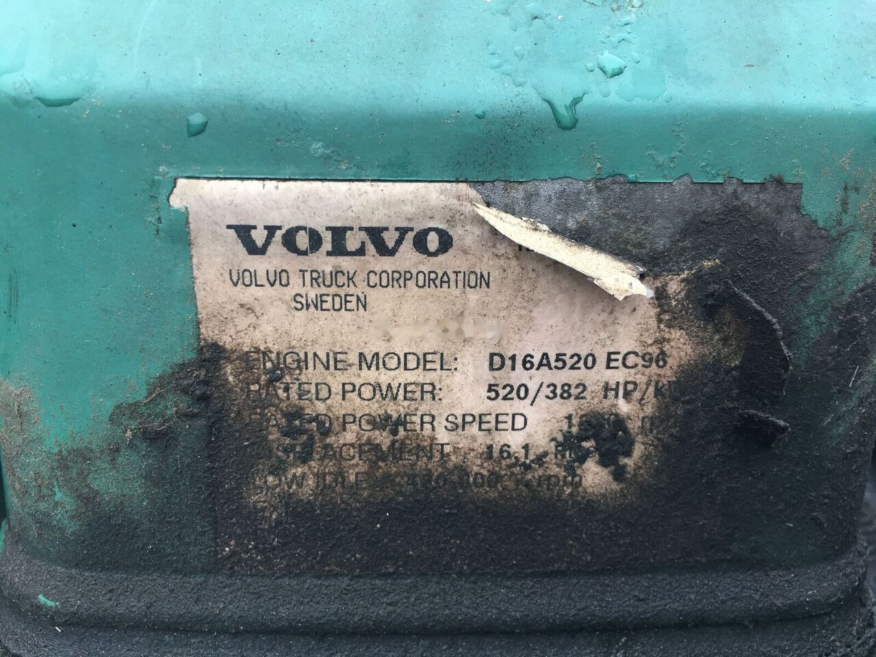 Volvo D16A520   truck - 엔진 트럭 용 : 사진 3 Volvo D16A520   truck - 엔진 트럭 용 : 사진 3