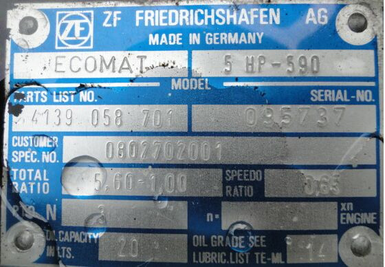 ZF Ecomat 5HP590 4139058701 - 기어박스 트럭 용 : 사진 4 ZF Ecomat 5HP590 4139058701 - 기어박스 트럭 용 : 사진 4