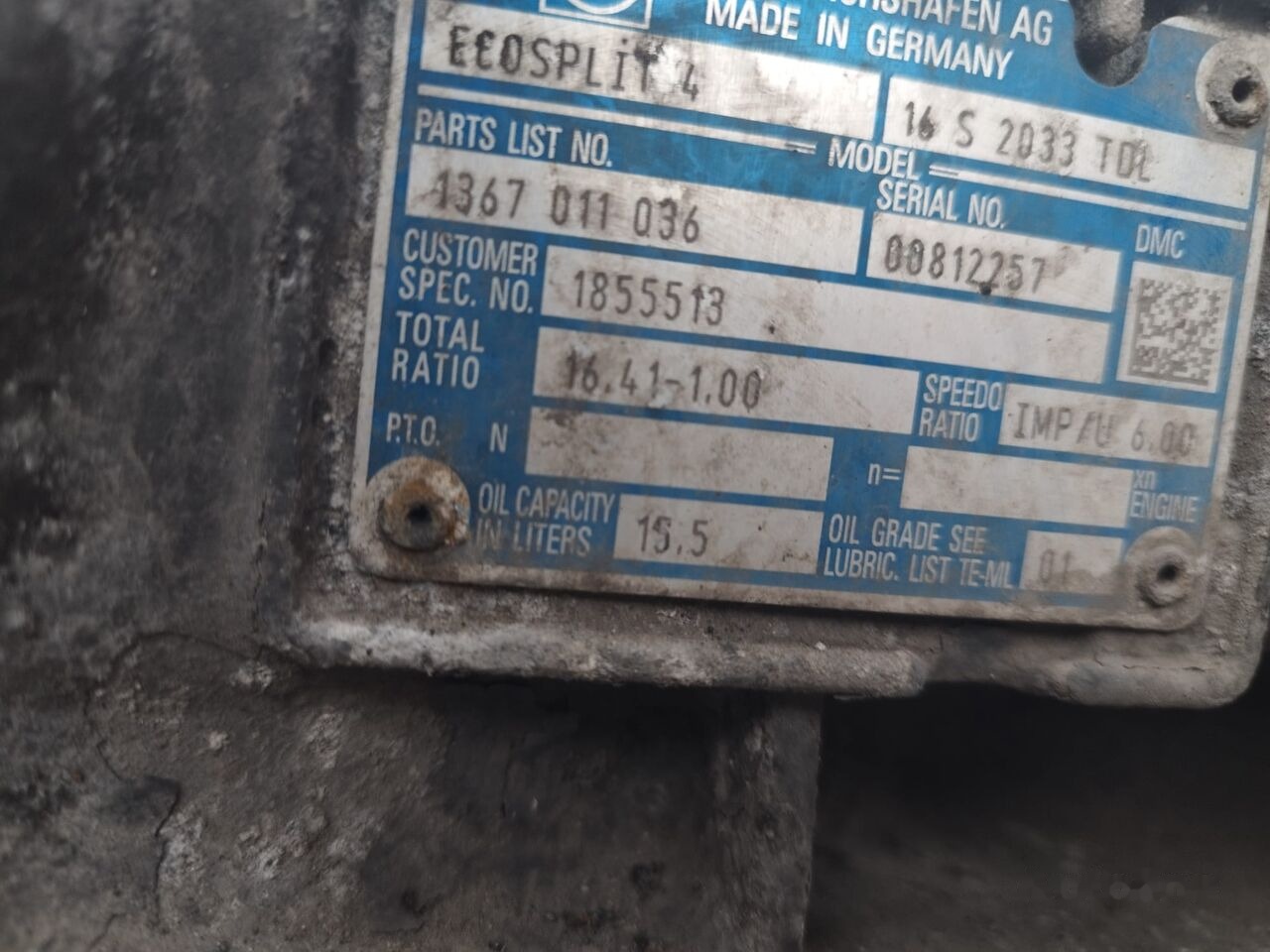 ZF truck - 기어박스 트럭 용 : 사진 1 ZF truck - 기어박스 트럭 용 : 사진 1