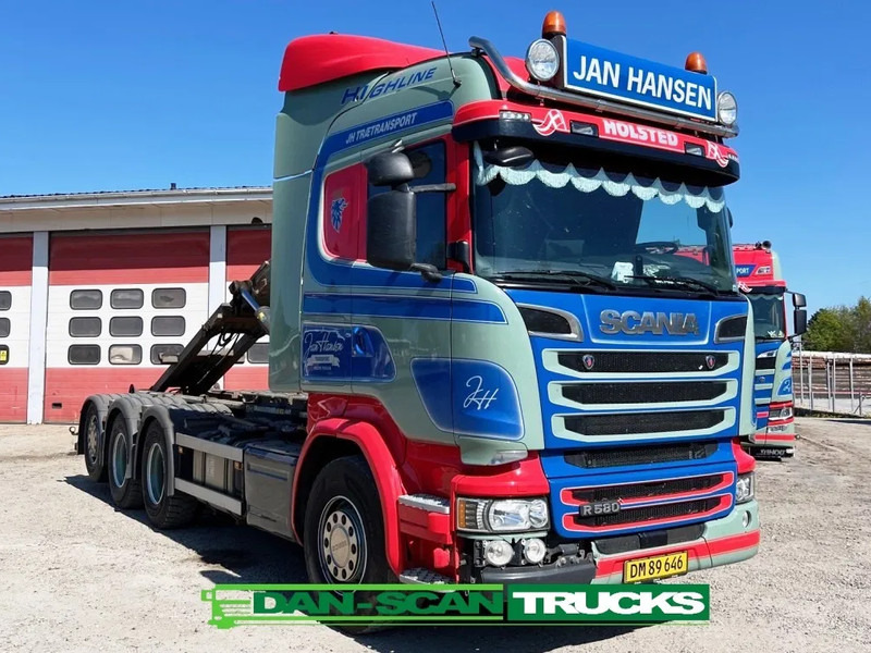 Scania R580 V8 hoglift. Air / Air suspension. - 후크 리프트 트럭 : 사진 2 Scania R580 V8 hoglift. Air / Air suspension. - 후크 리프트 트럭 : 사진 2