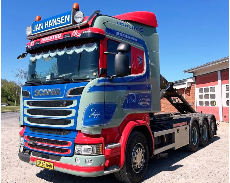 Scania R580 V8 hoglift. Air / Air suspension. - 후크 리프트 트럭 : 사진 3 Scania R580 V8 hoglift. Air / Air suspension. - 후크 리프트 트럭 : 사진 3