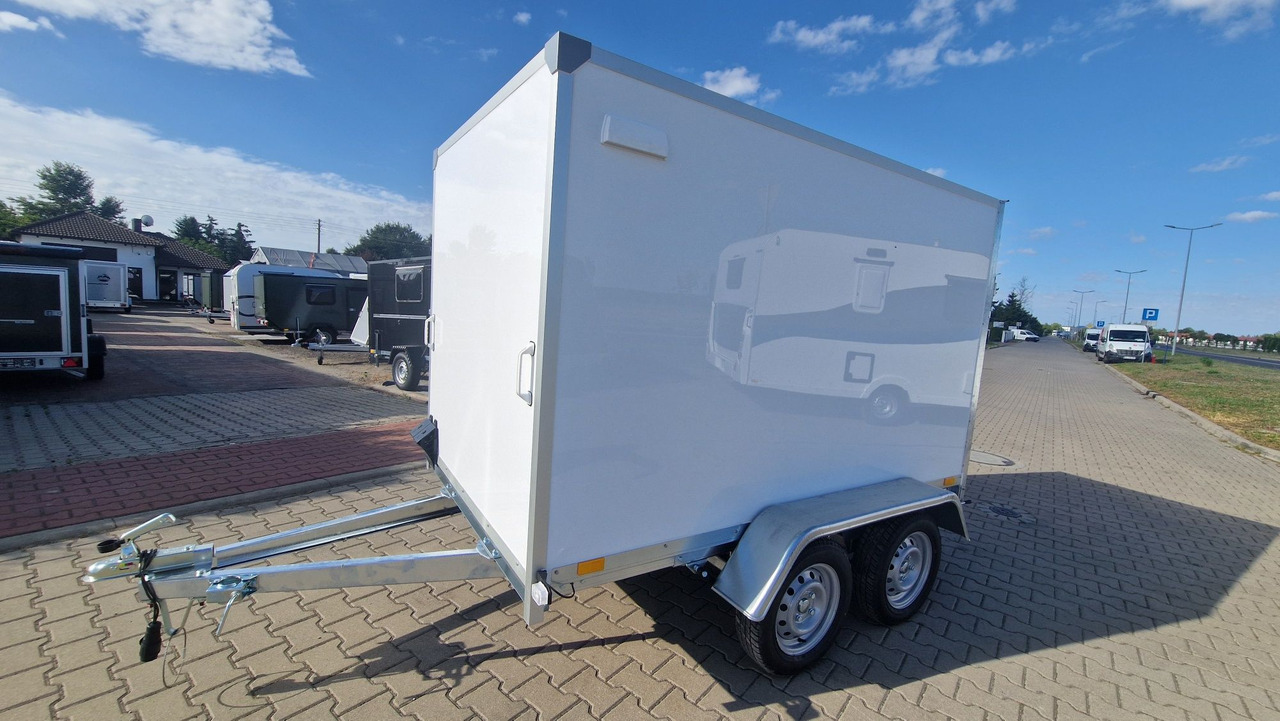 Nowa Przyczepa Furgon Kontener transportowy ABS 250 z rampą - 밀폐형 박스 트레일러 : 사진 1 Nowa Przyczepa Furgon Kontener transportowy ABS 250 z rampą - 밀폐형 박스 트레일러 : 사진 1